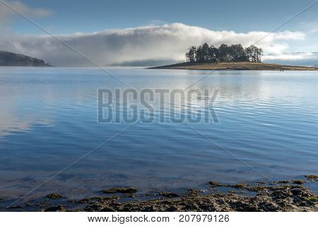 Amazing Autumn Landscape of Batak Reservoir, Pazardzhik Region, Bulgaria