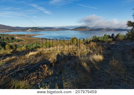 Amazing Autumn Landscape of Batak Reservoir, Pazardzhik Region, Bulgaria