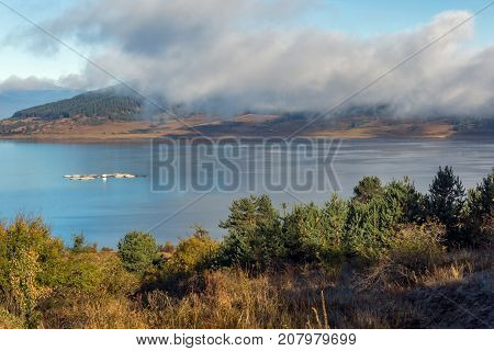 Amazing Autumn Landscape of Batak Reservoir, Pazardzhik Region, Bulgaria