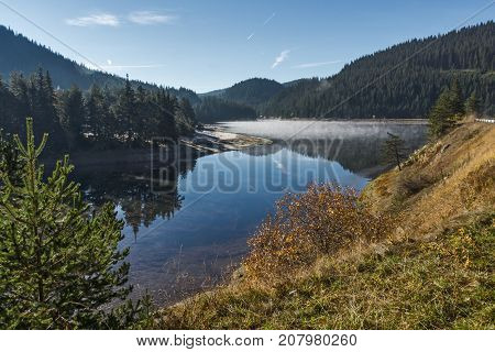 Amazing Autumn Landscape of Batak Reservoir, Pazardzhik Region, Bulgaria