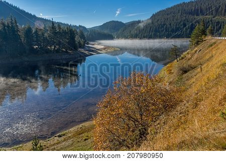 Amazing Autumn Landscape of  Golyam Beglik Reservoir, Pazardzhik Region, Bulgaria