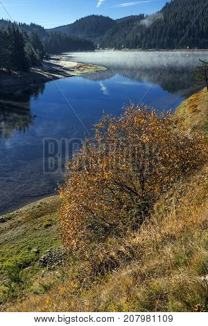 Amazing Autumn Landscape of  Golyam Beglik Reservoir, Pazardzhik Region, Bulgaria