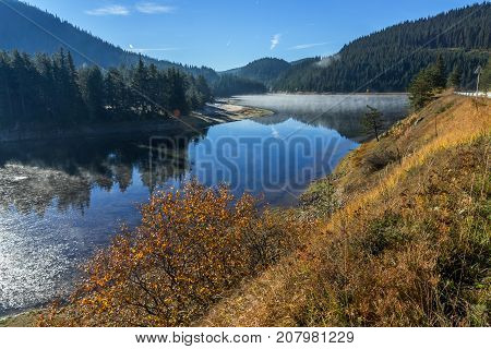 Amazing Autumn Landscape of  Golyam Beglik Reservoir, Pazardzhik Region, Bulgaria