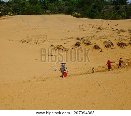 Sand Dunes In Phan Thiet, Vietnam