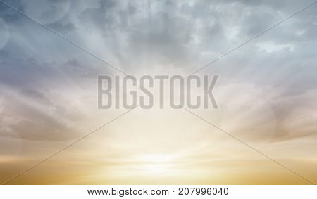 Abstract blur sunset sunrise sky nature backdrop. Happy 2018 new year background