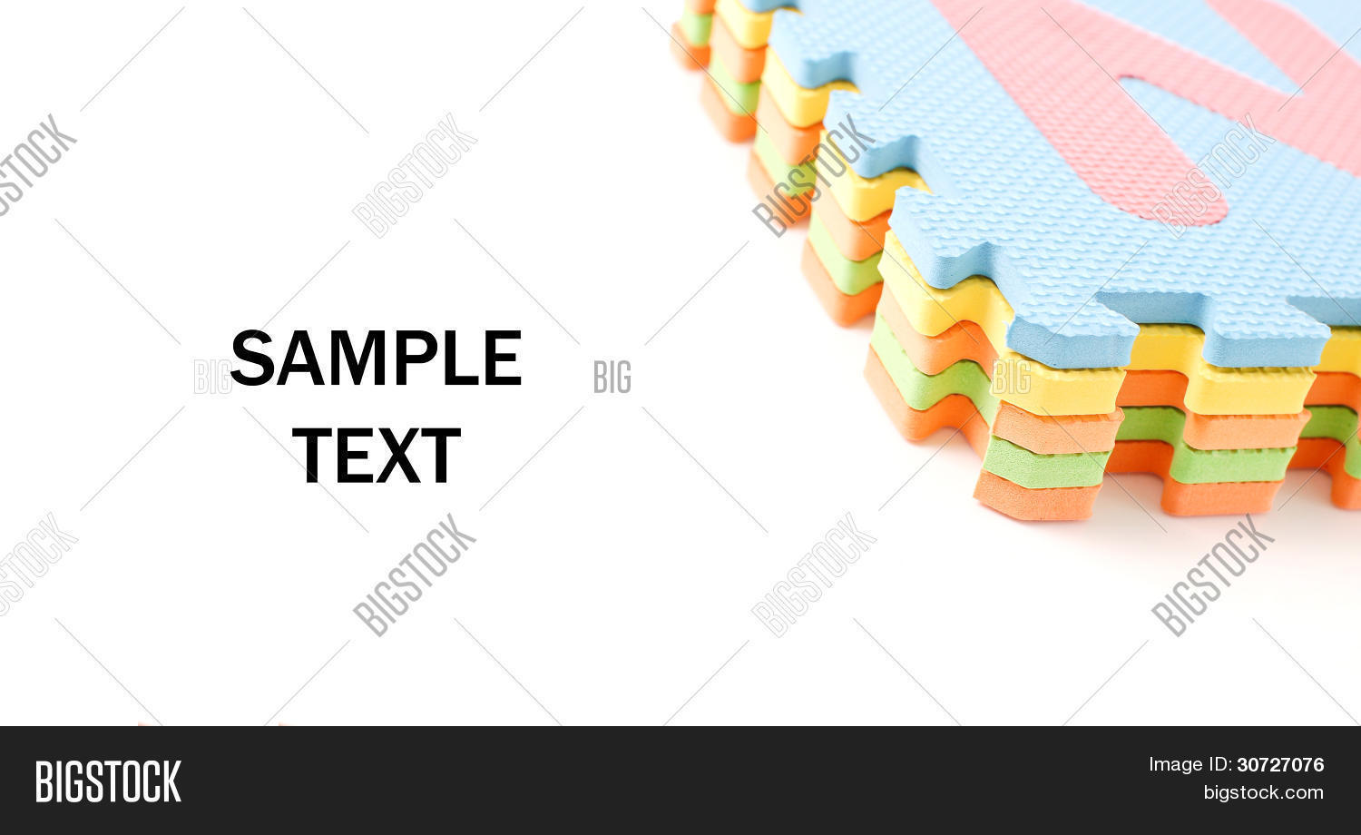 Toy Foam Puzzle Pieces Image & Photo (Free Trial) Bigstock