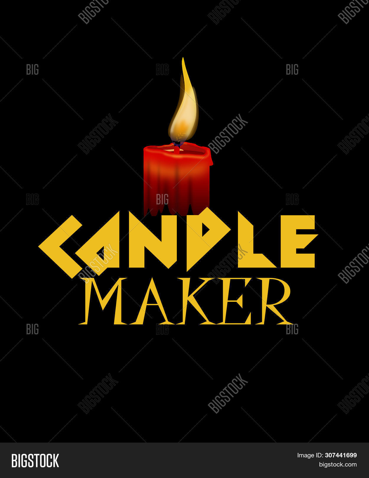 Candle Maker Graphic Image & Photo (Free Trial) Bigstock