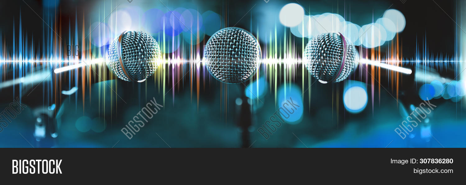 Microphone Sound Waves Image & Photo (Free Trial) Bigstock