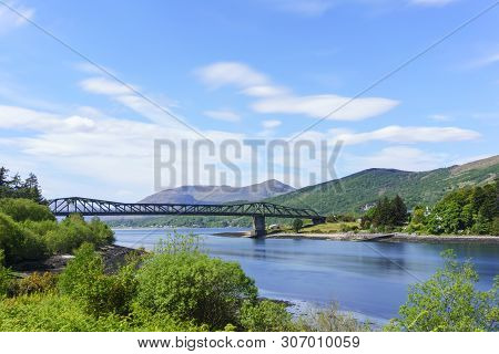 Ballachulish Bridge Crosses The Narrows Between Loch Leven And Loch Linnhe , Scotland