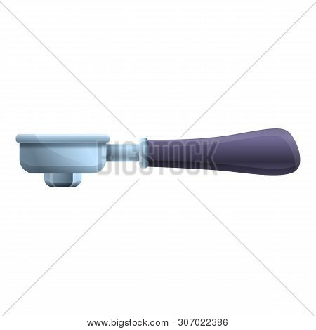 Coffee Filter Holder Icon. Cartoon Of Coffee Filter Holder Vector Icon For Web Design Isolated On Wh