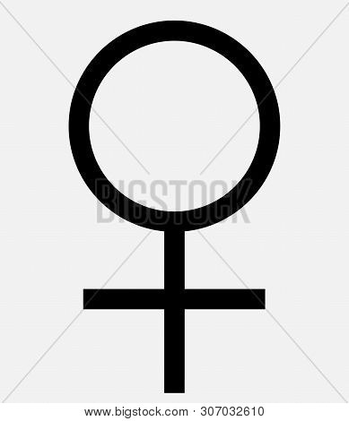 Gender Symbol. Venus Symbol. The Symbol For A Female Organism Or Woman.
