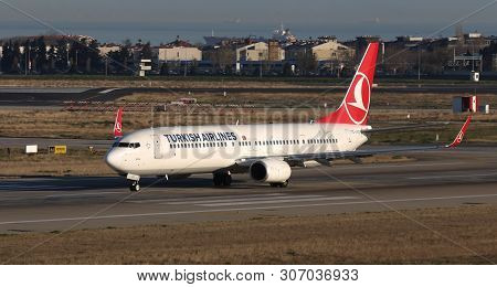 Airplane Takeoff From Airport