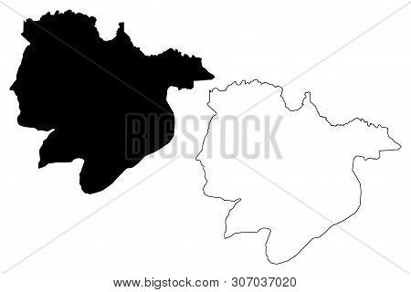 Preah Vihear Province (kingdom Of Cambodia, Kampuchea, Provinces Of Cambodia) Map Vector Illustratio