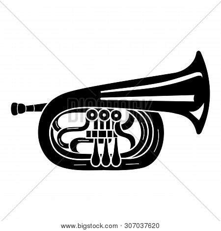 Jazz Trumpet Icon. Simple Illustration Of Jazz Trumpet Vector Icon For Web Design Isolated On White 