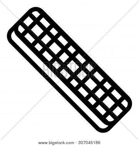 Nail File Bar Icon. Outline Nail File Bar Vector Icon For Web Design Isolated On White Background