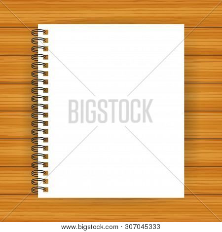 Notebook Mockup, With Place For Your Image, Text Or Corporate Identity Details. Blank Mock Up With S
