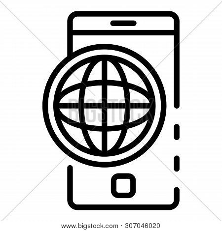 Web Safe Surfing Icon. Outline Web Safe Surfing Vector Icon For Web Design Isolated On White Backgro