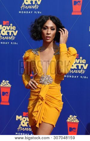 LOS ANGELES - JUN 15:  MJ Rodriguez at the 2019 MTV Movie & TV Awards at the Barker Hanger on June 15, 2019 in Santa Monica, CA