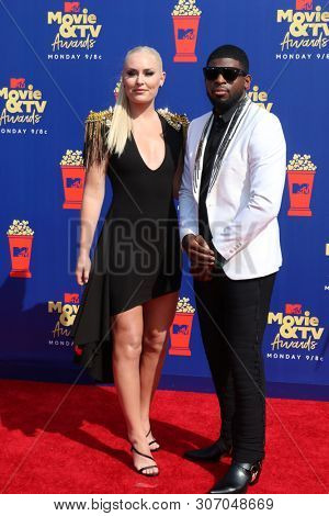 LOS ANGELES - JUN 15:  Lindsey Vonn, PK Subban at the 2019 MTV Movie & TV Awards at the Barker Hanger on June 15, 2019 in Santa Monica, CA