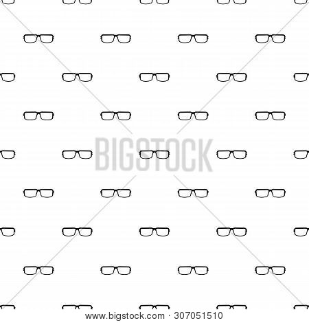 Myopic Eyeglasses Pattern Seamless Vector Repeat Geometric For Any Web Design
