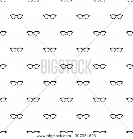 Myopic Spectacles Pattern Seamless Vector Repeat Geometric For Any Web Design