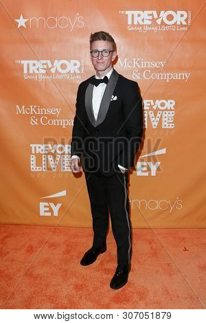 NEW YORK - JUN 17: Digital creator Tyler Oakley attends the 2019 TrevorLIVE New York Gala at Cipriani Wall Street on June 17, 2019 in New York City. 