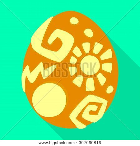 Vector Illustration Of Egg And Dragon Symbol. Collection Of Egg And Easter Vector Icon For Stock.