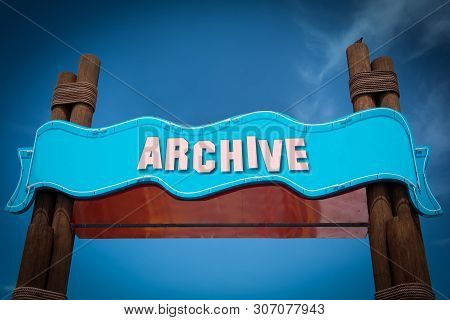 Street Sign The Direction Way To Archive