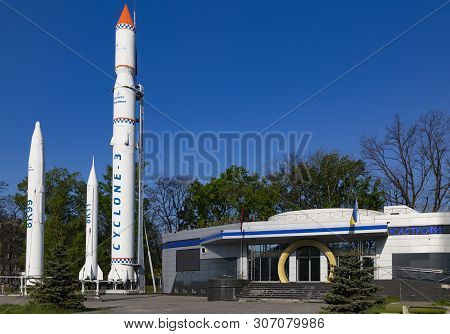 27.04.2019  Dnipro City Center, Ukraine , Open Air Museum Missiles Park ( Rocket Park ) , Tourist De