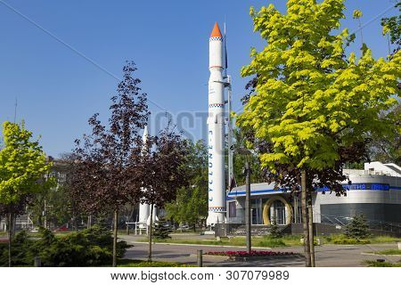 27.04.2019  Dnipro City Center, Ukraine , Open Air Museum Missiles Park ( Rocket Park ) , Tourist De