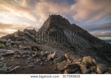 Vysoka Peak At Sunrise In High Tatras, Slovakia