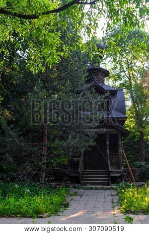 Sergiev Posad, Russia - June, 8, 2019: oratorium in Troitse-sergiyevsky monastery