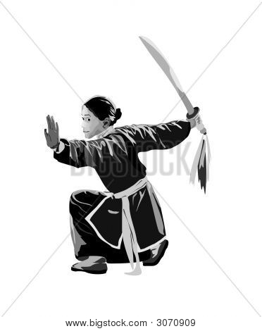 สาวยาง ด้วยดาบ