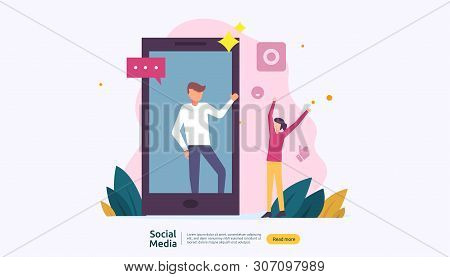 Social Media Network Vector Photo Free Trial Bigstock