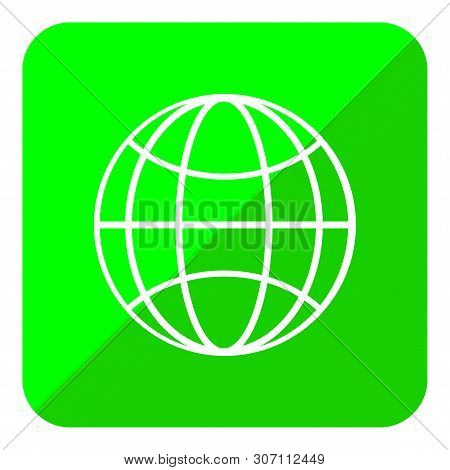 Www Icon. Web Site Icon. Www Icon With Hand Cursor In Flat Style Internet Http Address Icon Isolated