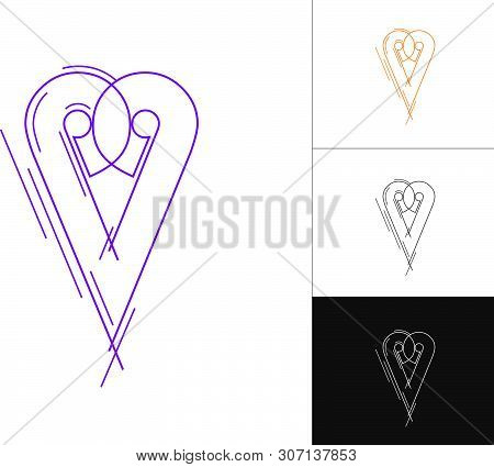 Creative Alphabet And Number Logotype Sketch Concept In Vector. Modern Abstract Letter Logo Designs 