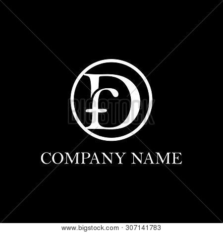 Df Initial Logo Design Inspiration, Clean And Clever Vector
