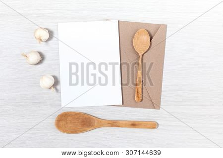 Party Invitation, Baker Party Invitation, Party With Friends, 5x7 Card And Wooden Spoon