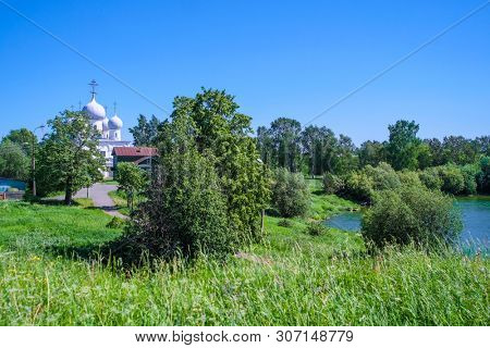 Church in Belozersk Kremlin, Russia
