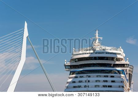 Rotterdam, Netherlands - April 18, 2019 : Aidamar Cruise Ship From The German Aida Cruises Company S