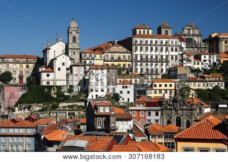 Cityscape With Church Bell Tower; Porto, Portugalia