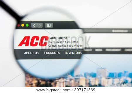 New York, New York State, Usa - 18 June 2019: Illustrative Editorial Of Acc Website Homepage. Acc Lo