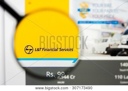 New York, New York State, Usa - 18 June 2019: Illustrative Editorial Of L And T Finance Holdings Web