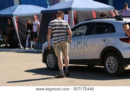 Yoshkar-ola, Russia, June 02, 2019: Exhibition Of Cars And Motorcycles - Festival - Yo Summit 2019 -
