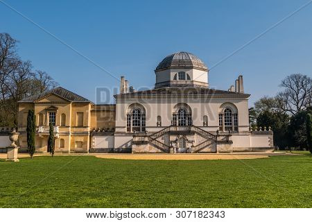 London, Uk - Mar 31, 2019 : In The Back Of Chiswick House On West London, Uk. Chiswick House Is A Ma