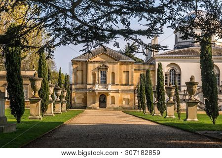London, Uk - Mar 31, 2019 : In The Back Of Chiswick House On West London, Uk. Chiswick House Is A Ma
