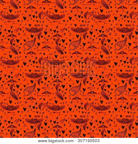 Romantic Background Perfect Design For Posters, Cards, Textile, Web Pages.