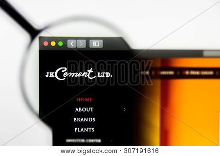 New York, New York State, Usa - 18 June 2019: Illustrative Editorial Of Jk Cements Website Homepage.
