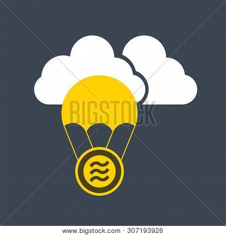 Libra Coin Flat Vector.logo Finance,vector Illustration Eps.10