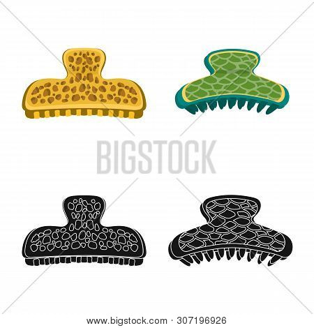 Vector Design Of Beauty And Fashion Logo. Set Of Beauty And Female Vector Icon For Stock.